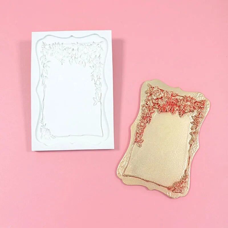 Molds Cornce grande con fiori