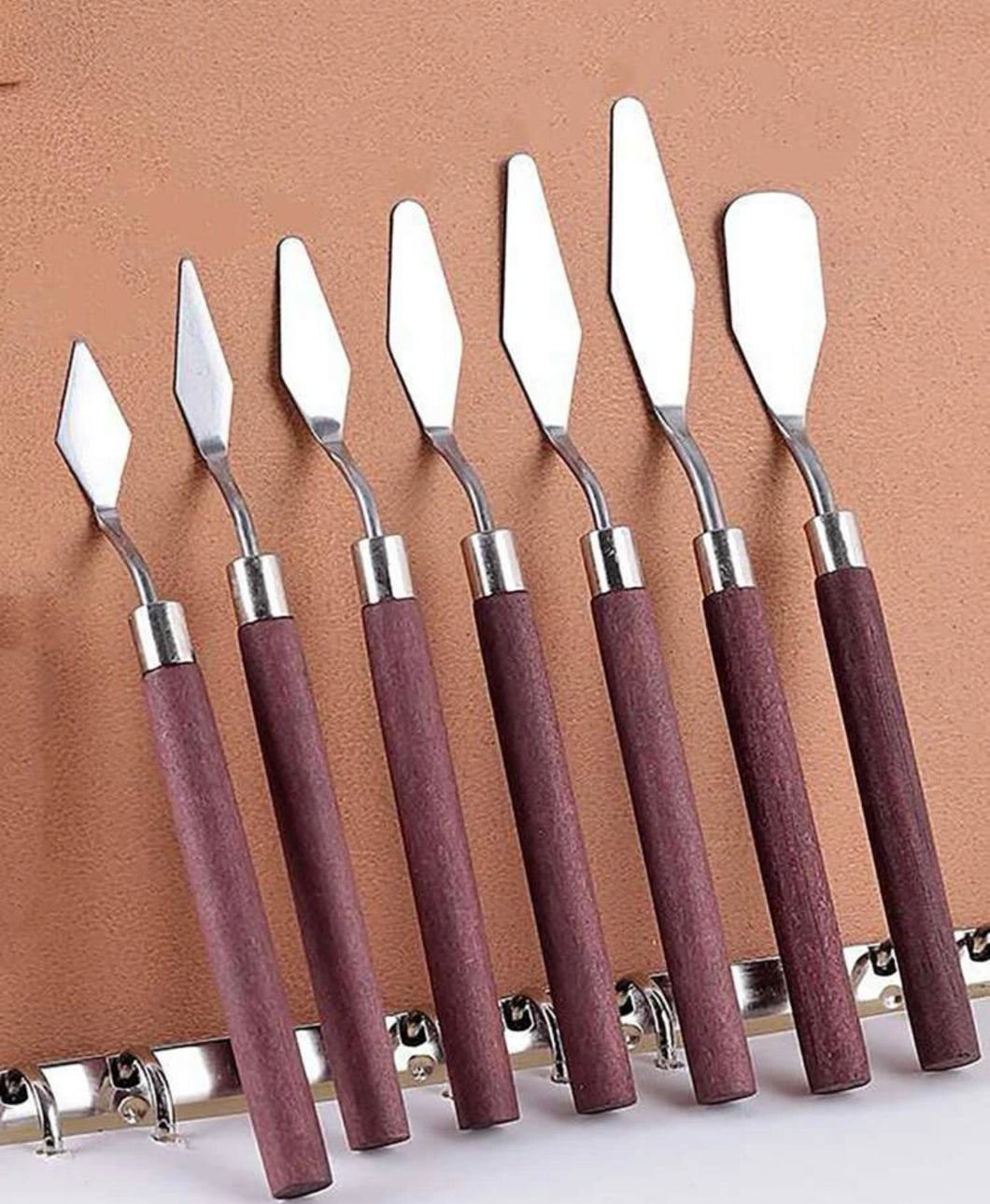 ATTREZZI IN ACCIAIO E LEGNO PER MODELING. 7PCS
