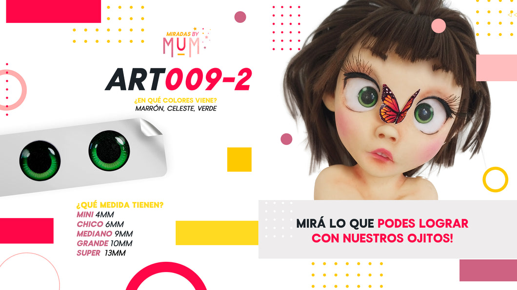 Yeux autocollants par Valeria Marini ART009-2