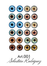 Carica l&#39;immagine nel visualizzatore di Gallery, Occhi auto-adesivi by By Sebastián Rodiguez Art 001
