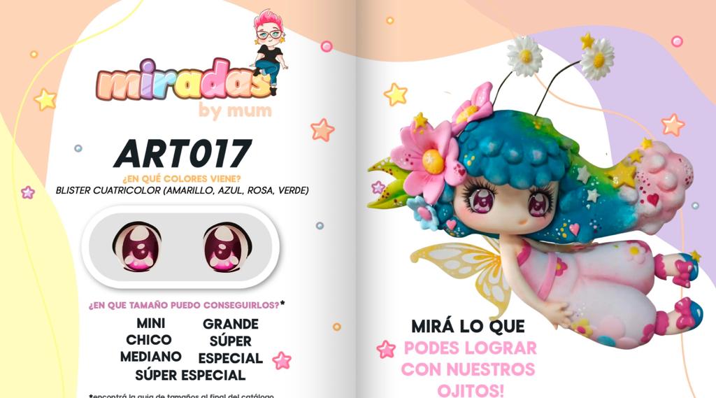Ojos autoadhesivos de Valeria Marini ART012